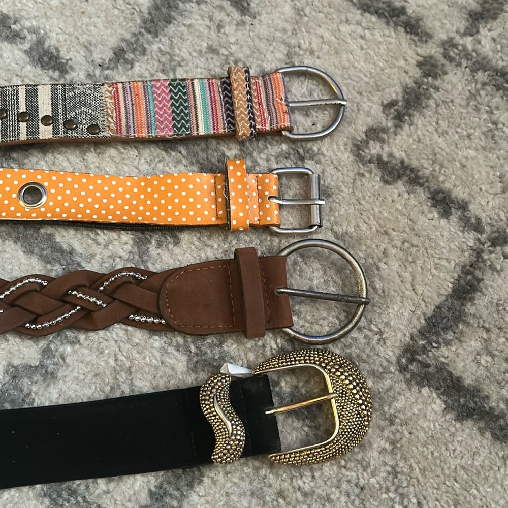 Random women’s belts.